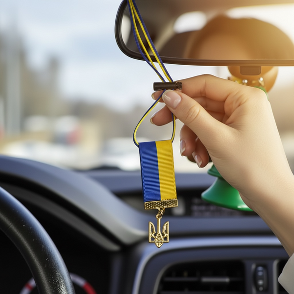 Car pendant 25mm Emblem GOLD