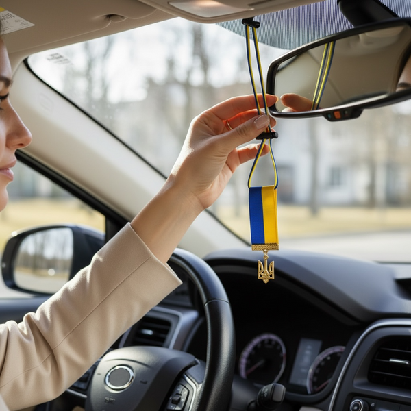 Car pendant 25mm Emblem GOLD